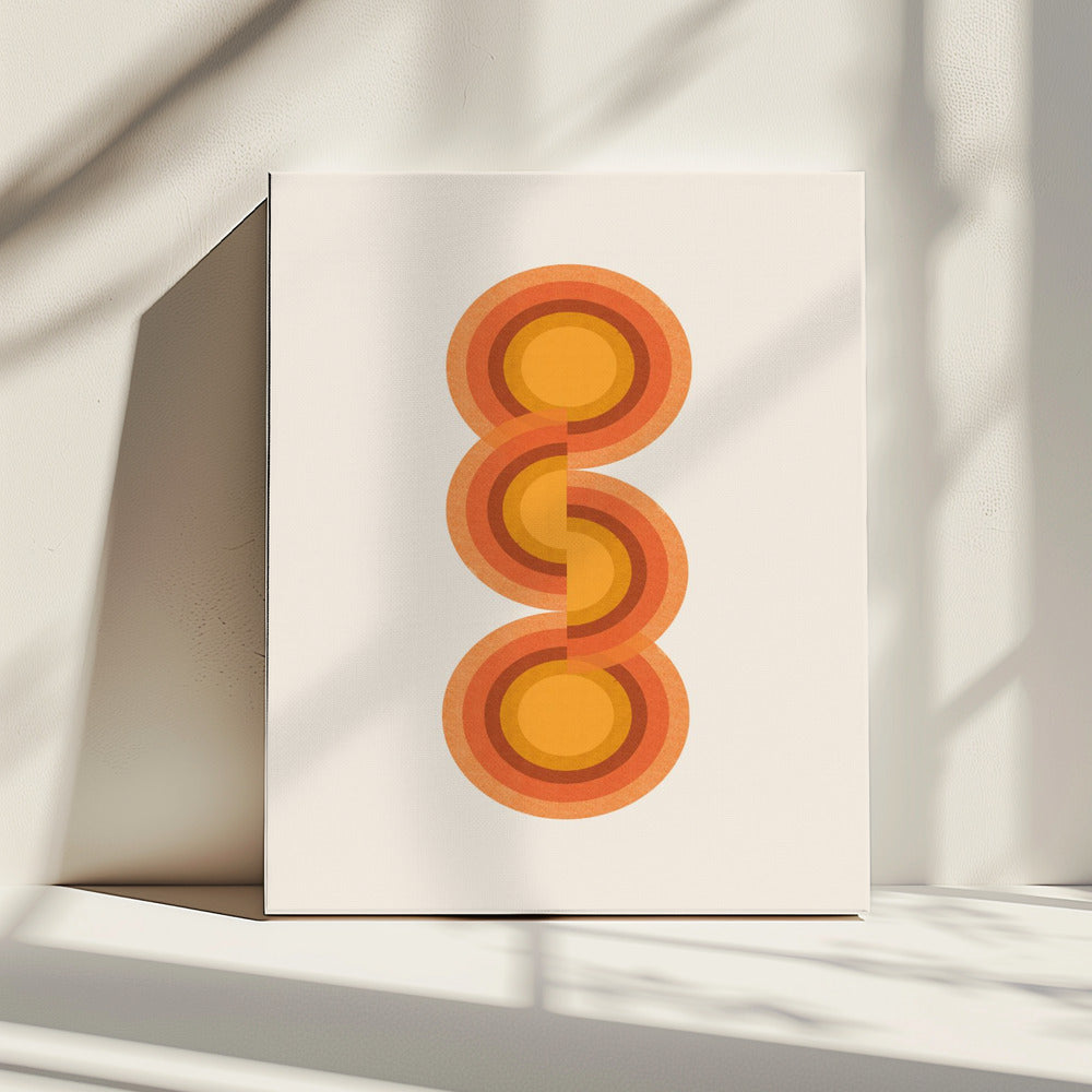 Retro Cirkels Trio | Canvas
