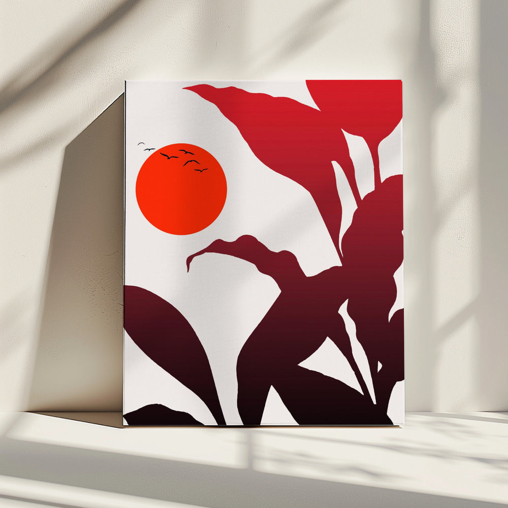 Tropische zonsondergang | Canvas
