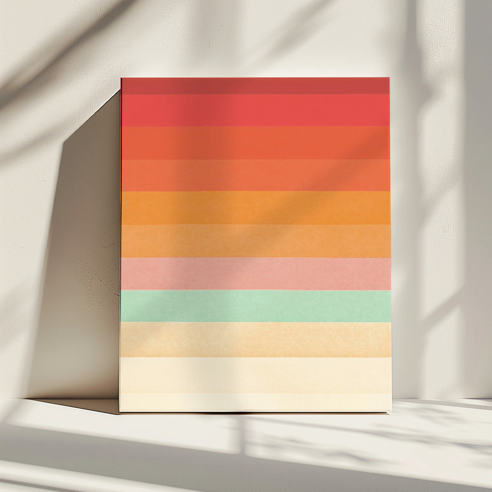 Regenboog Chevrons | Canvas