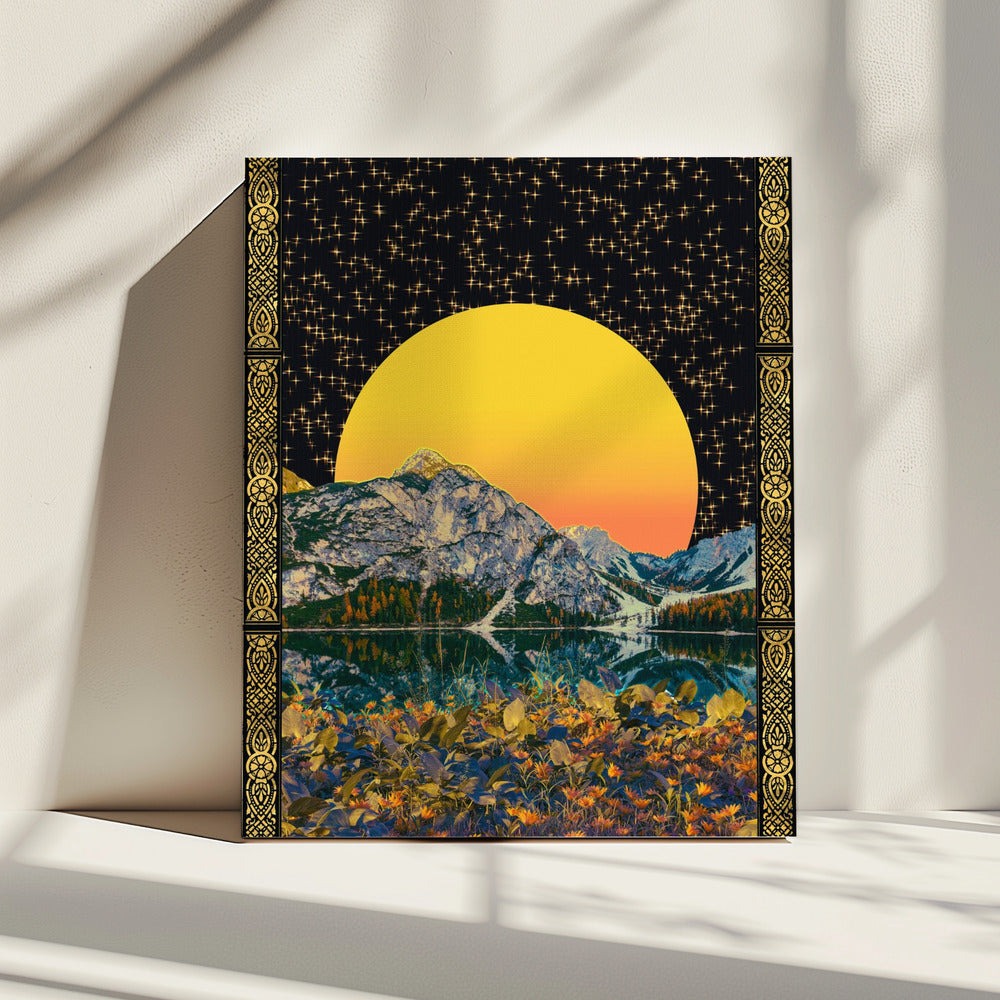 Maan &amp; Sterren | Canvas