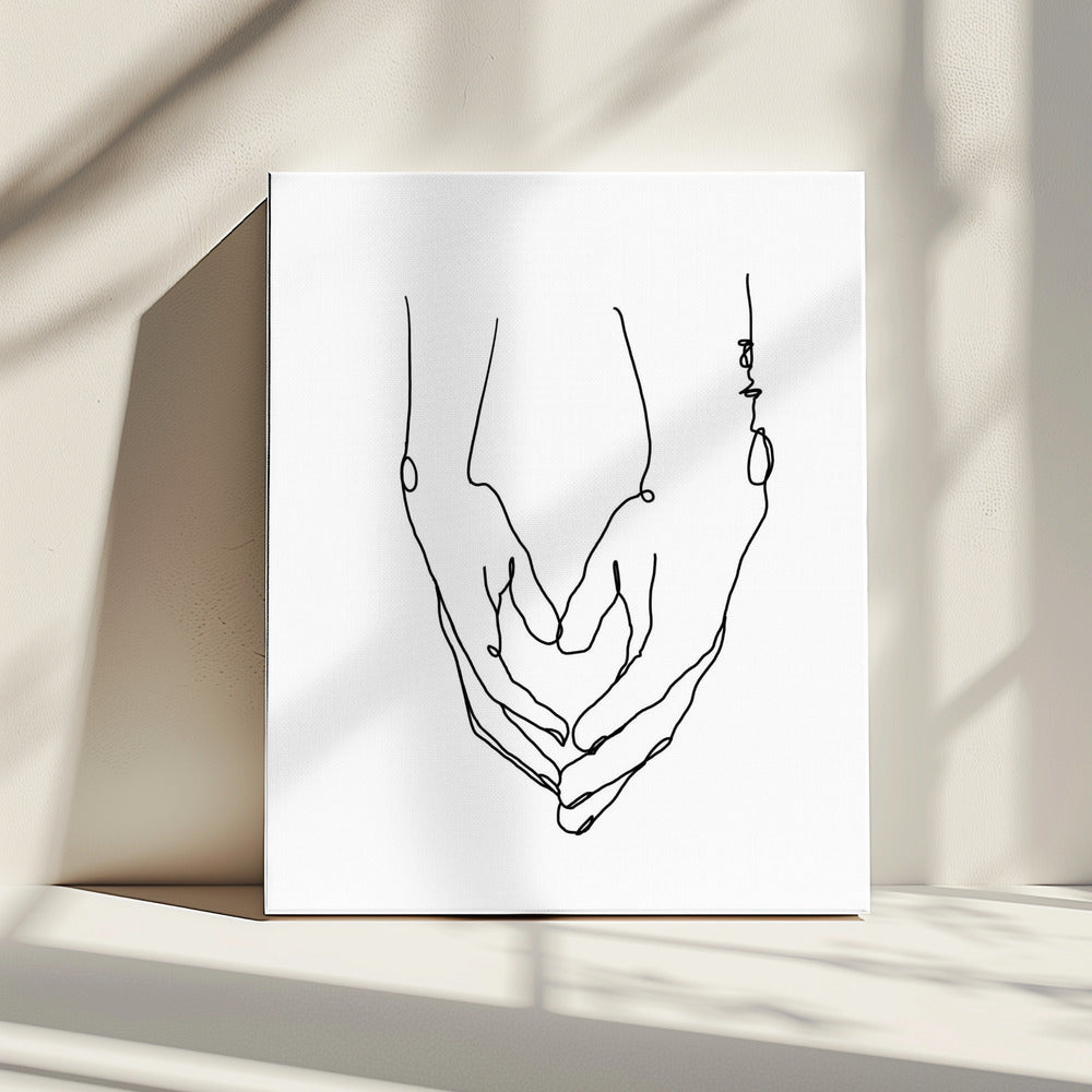 Hart in je handen | Canvas