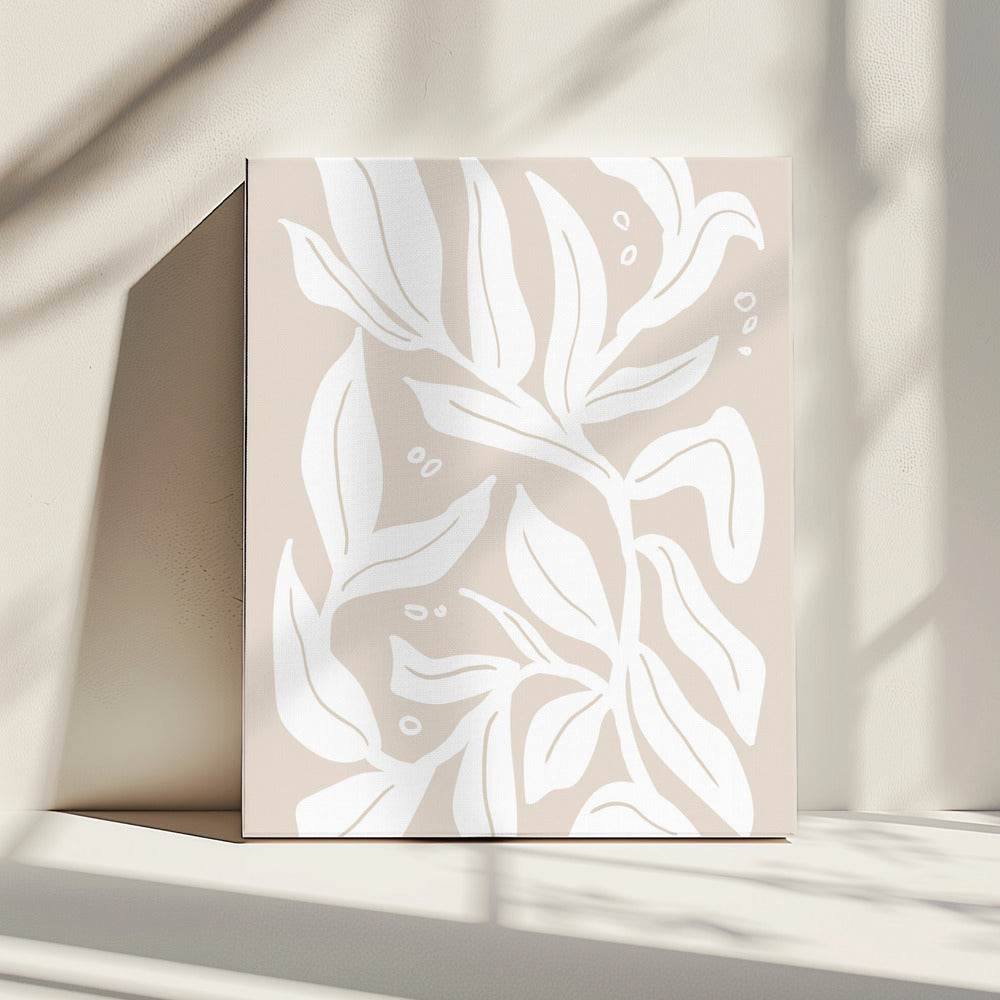 Abstracte planten | Canvas