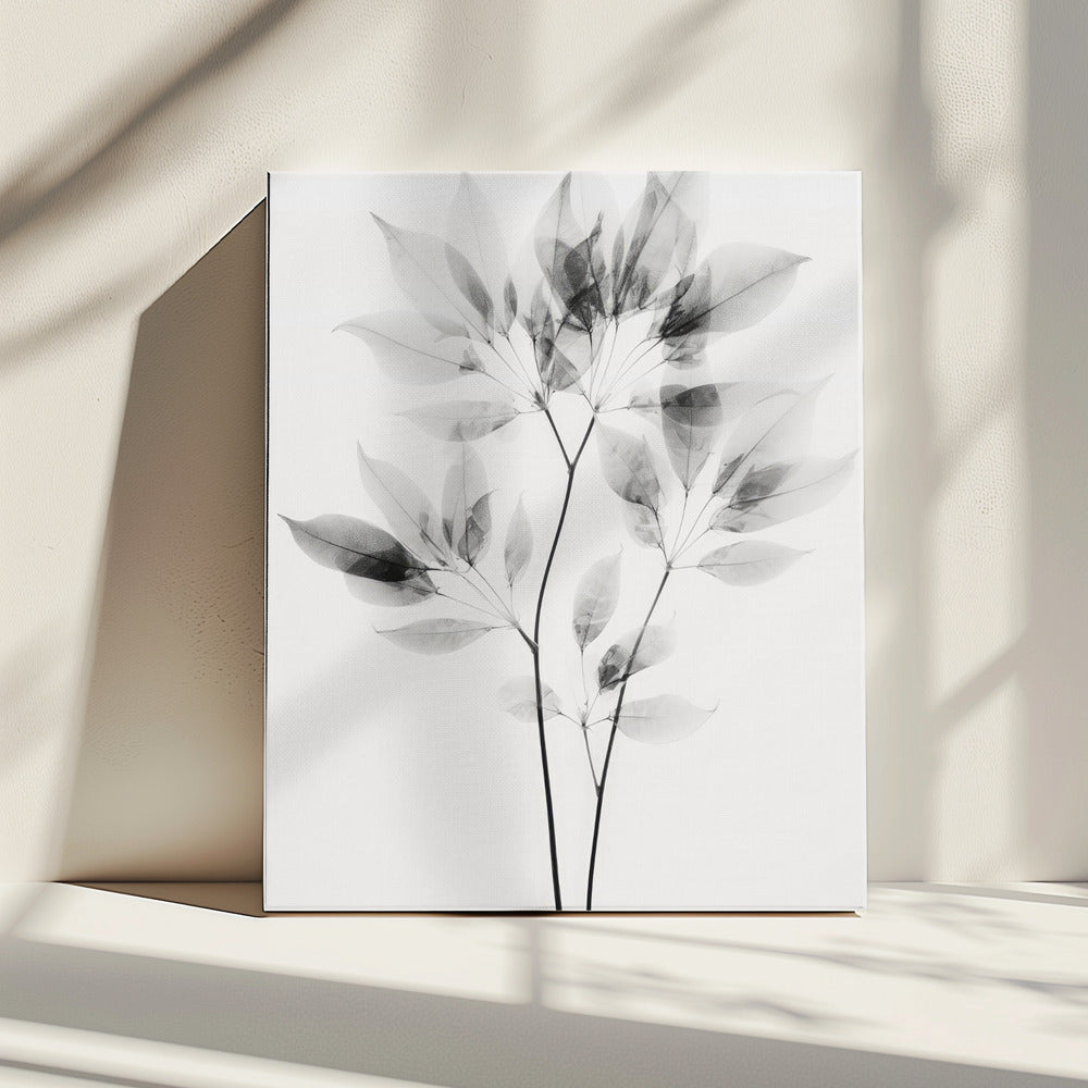 Transparante bladeren | Canvas