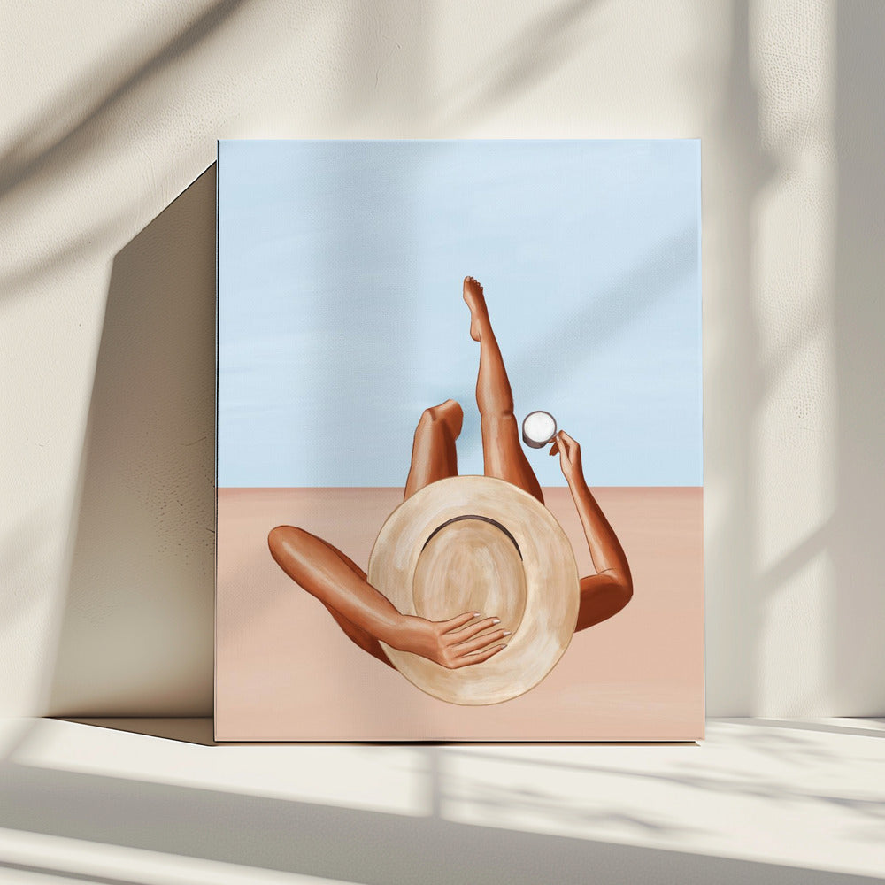 Poolside Girl | Canvas
