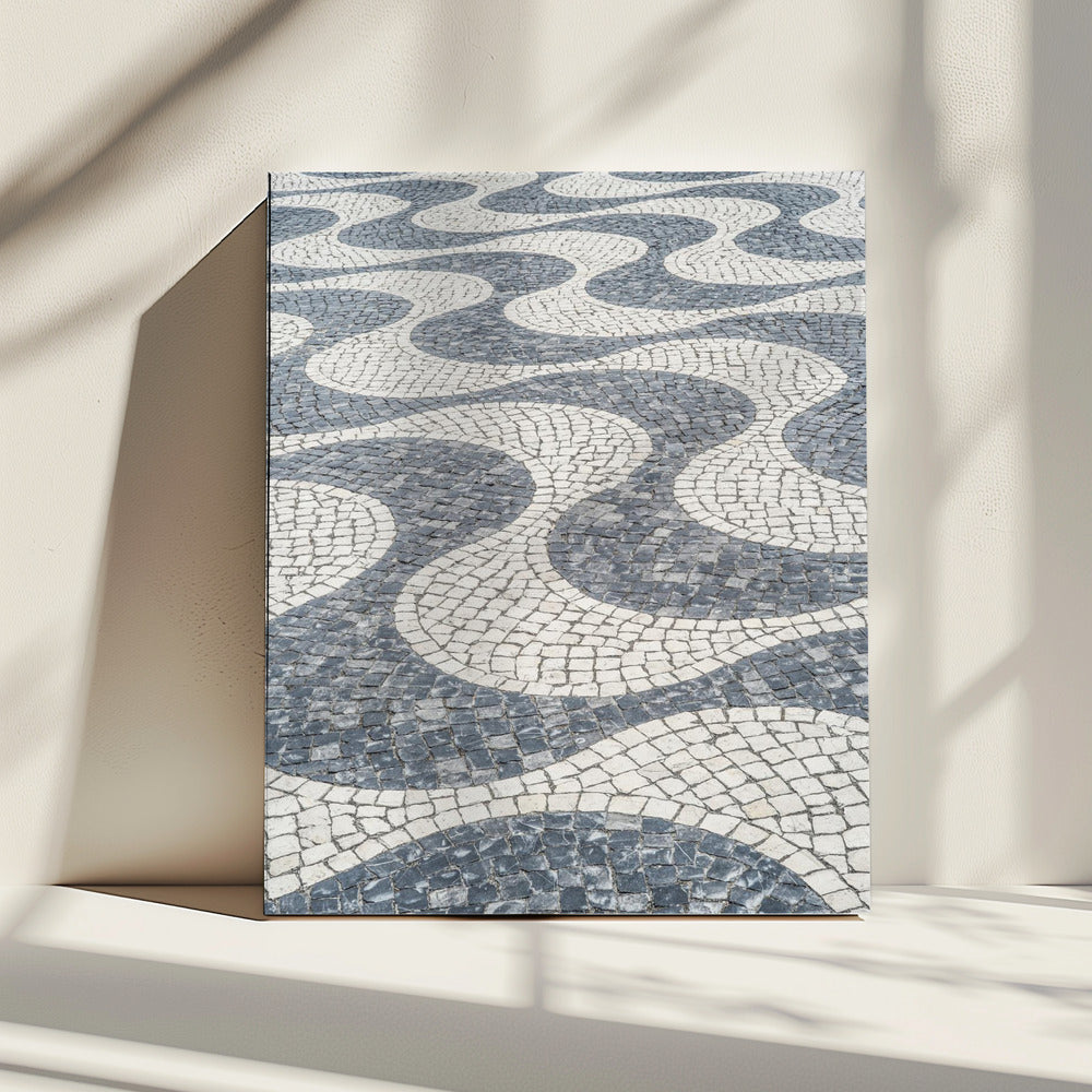 Pad van golvende stenen | Canvas