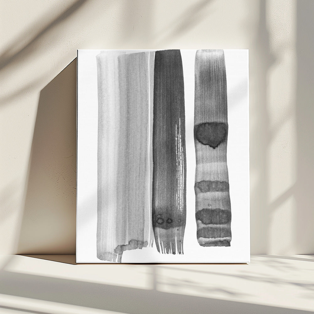 Monochrome lijnen | Canvas