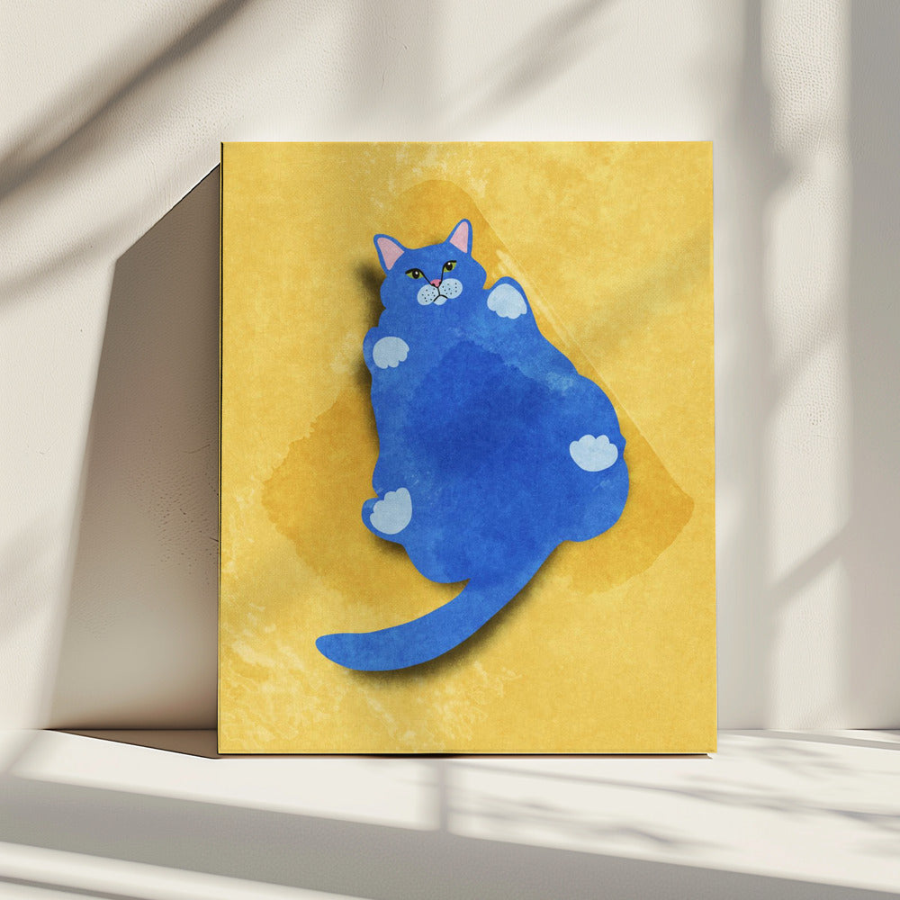 Dikke kat | Canvas