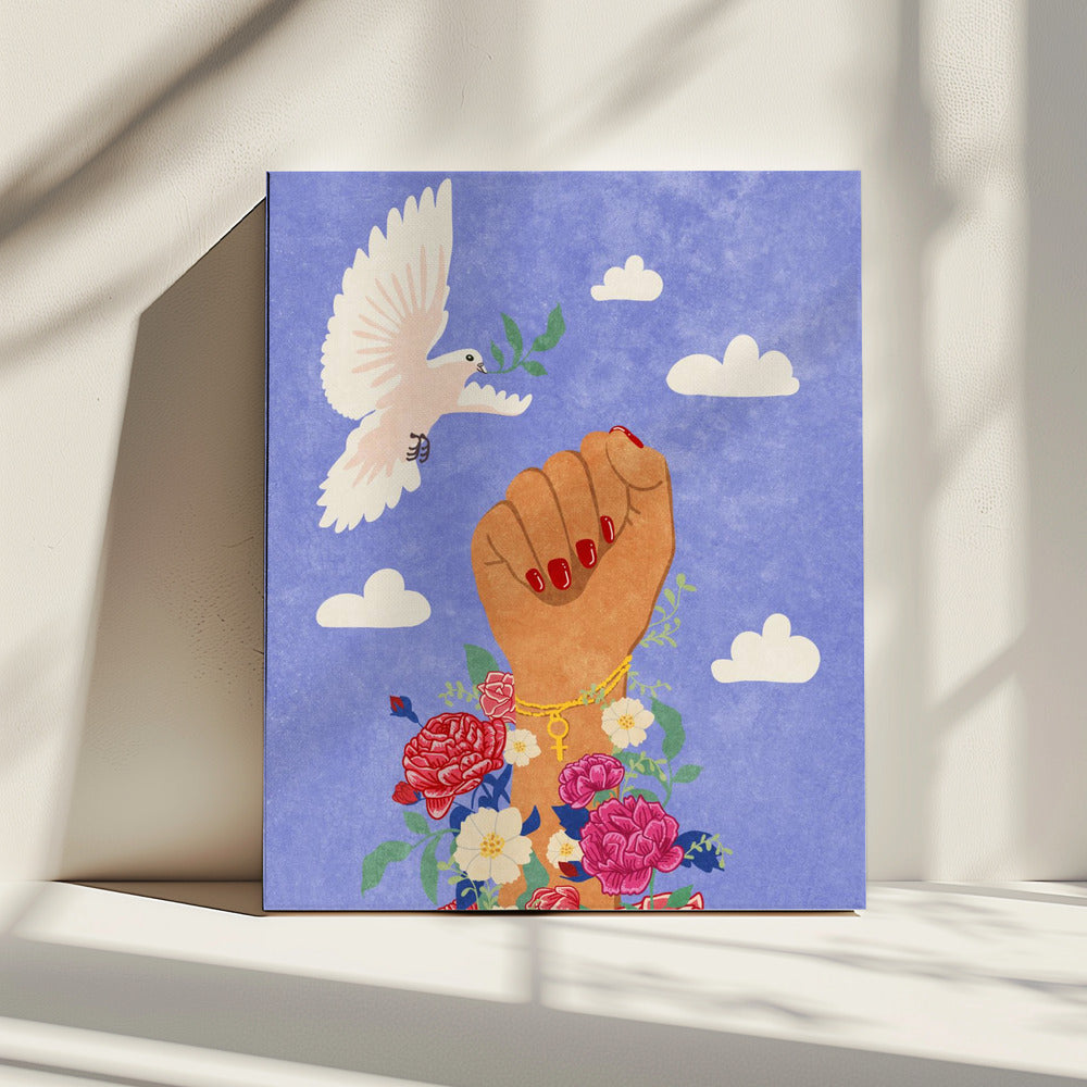 Feministische Vuist | Canvas