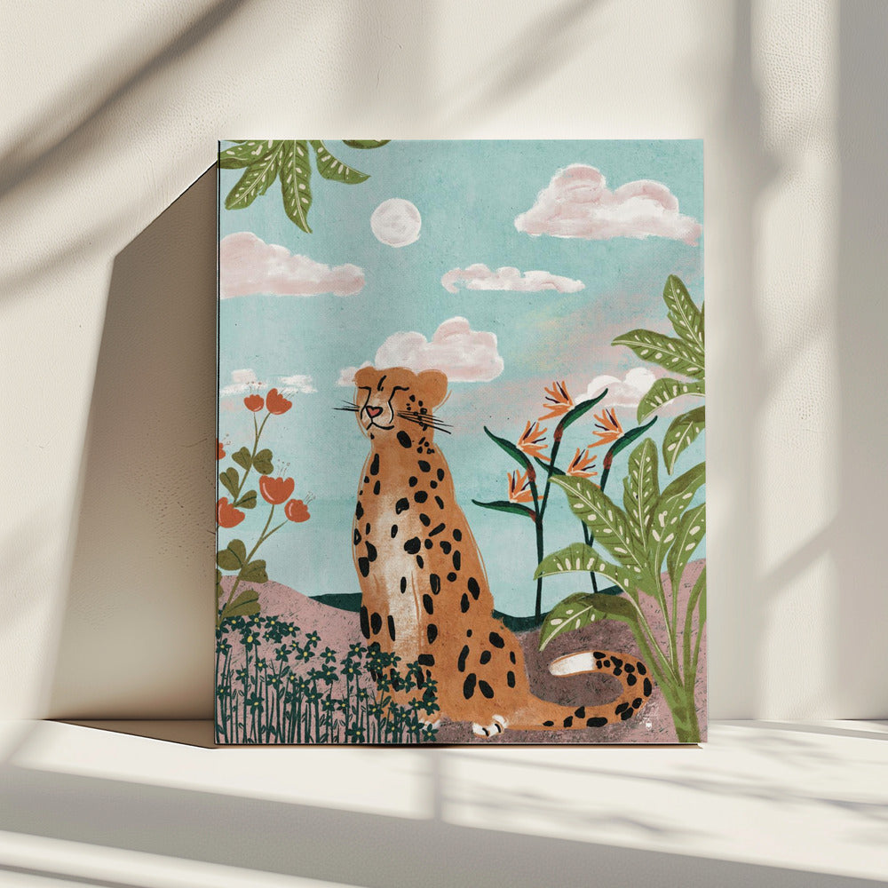 Luipaard in de jungle Erum Khalili.png | Canvas