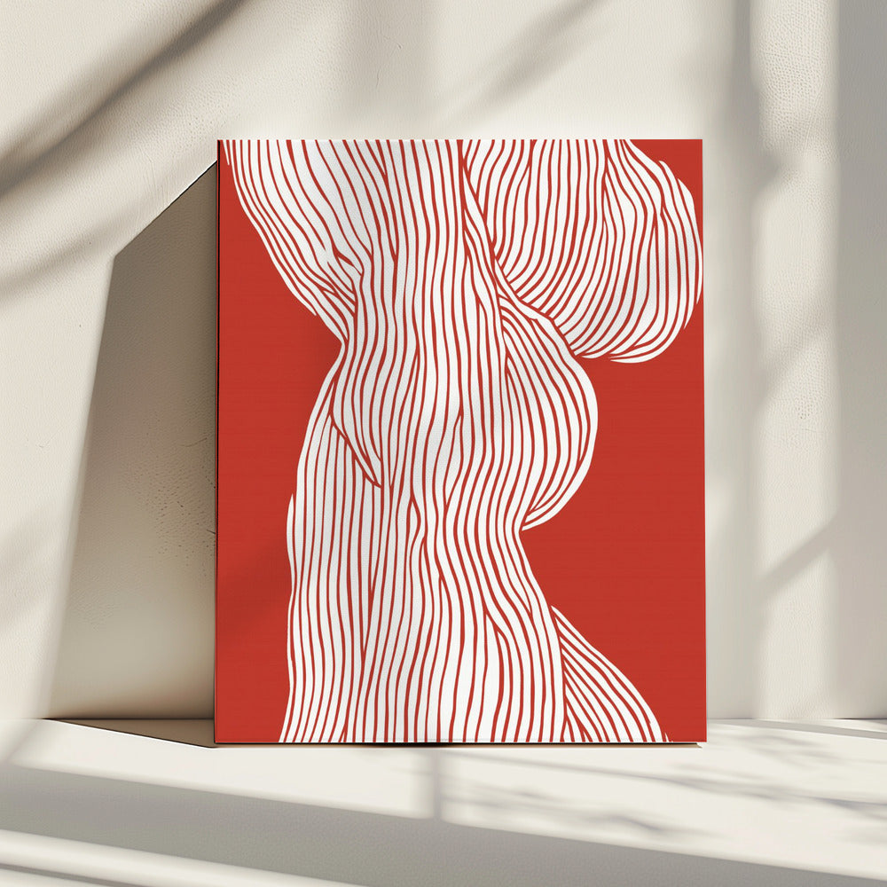 Vloeiende contouren | Canvas