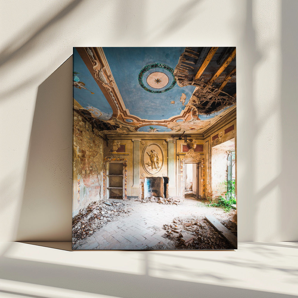 Verlaten villa met fresco | Canvas