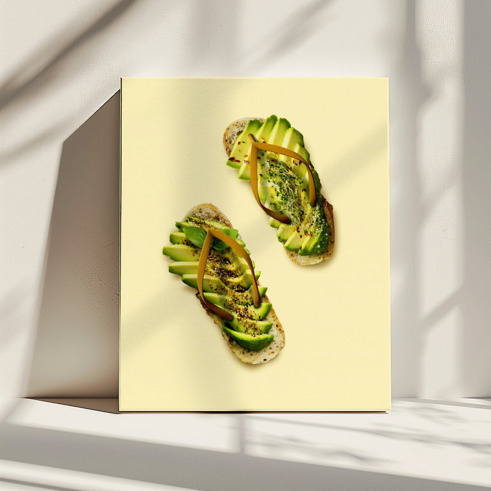 Avocadopantoffels | Canvas