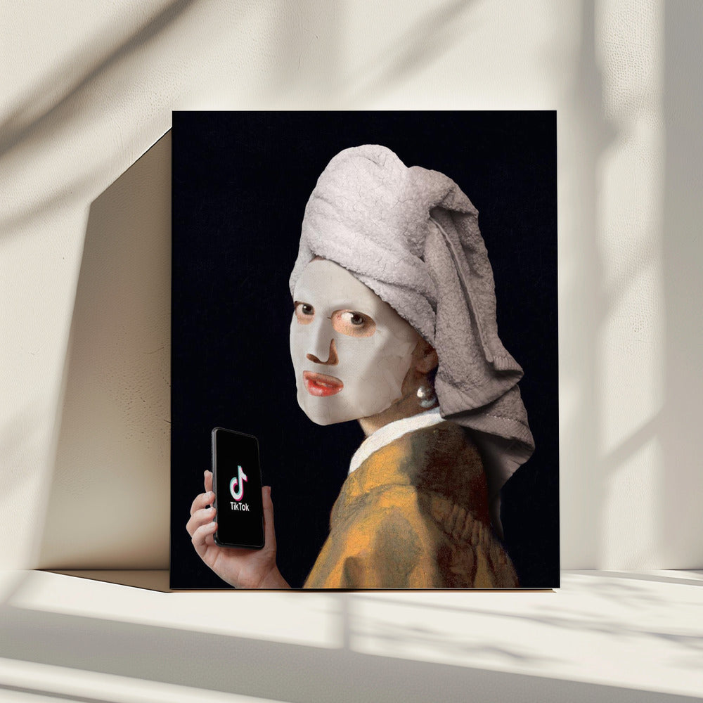 Meisje met TikTok | Canvas