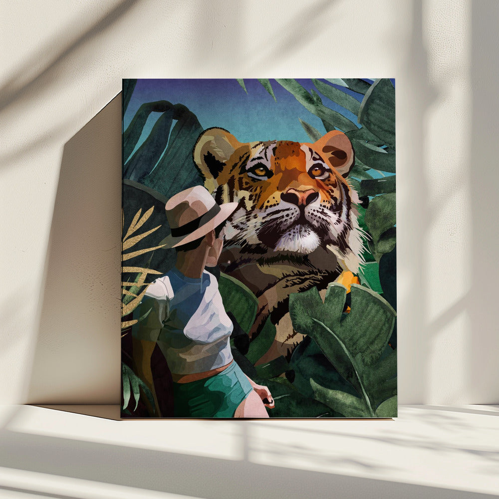 Ontmoeting in de jungle | Canvas