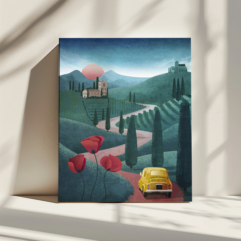 Zonsondergangreis | Canvas
