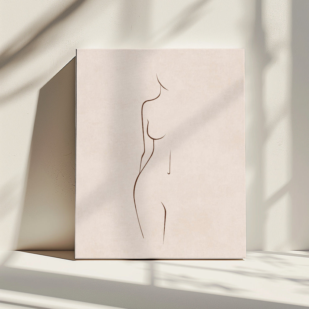 Sierlijke omtrek | Canvas