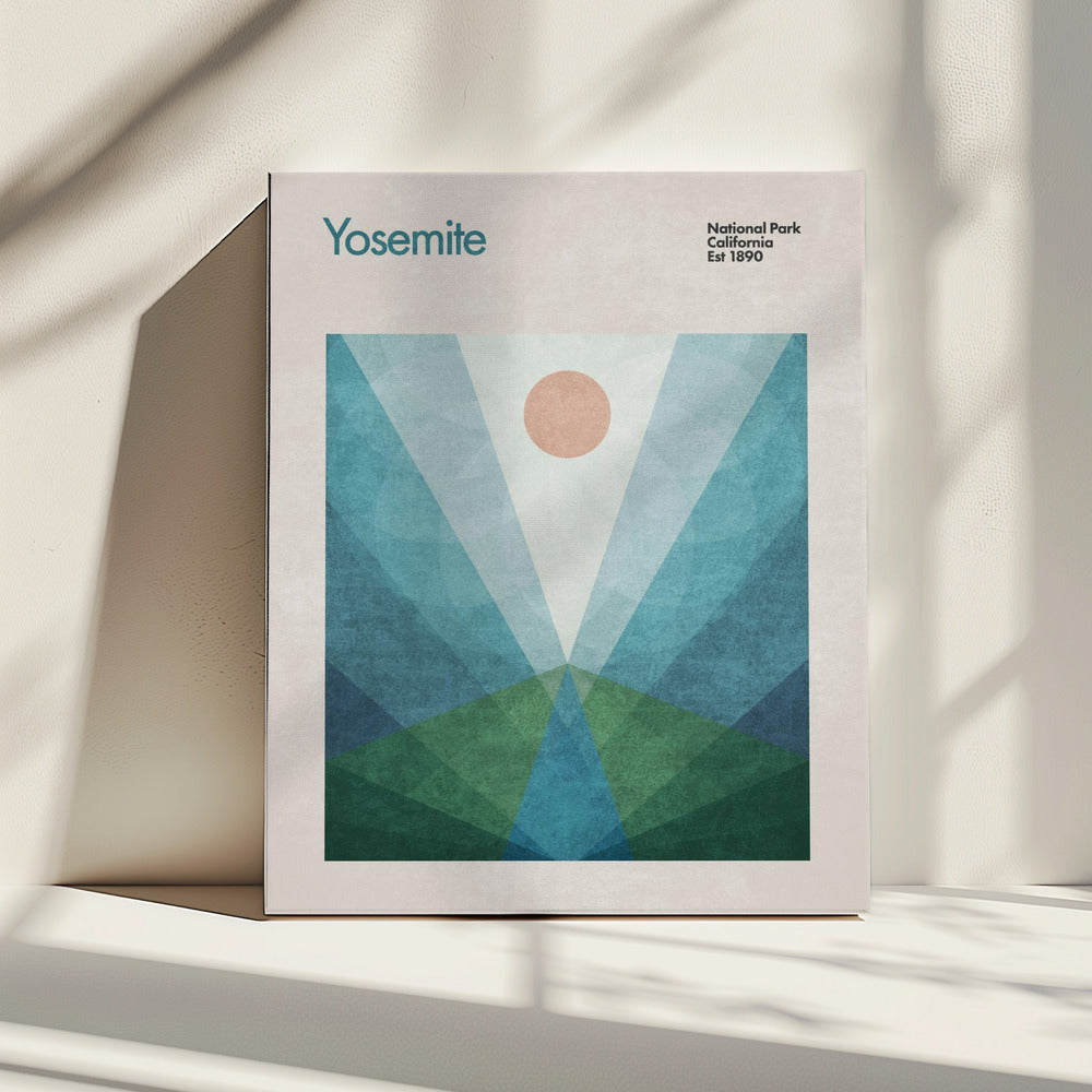Geometrische Zonsopgang | Canvas