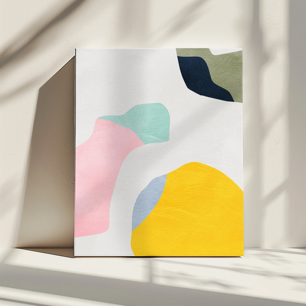 Pastel Minimale vormen | Canvas