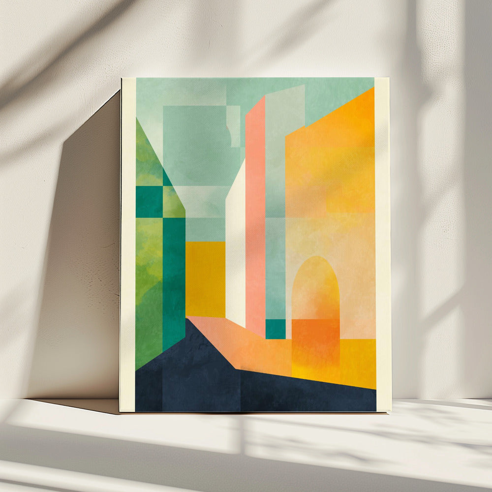 Ruimtes 3 Stad | Canvas