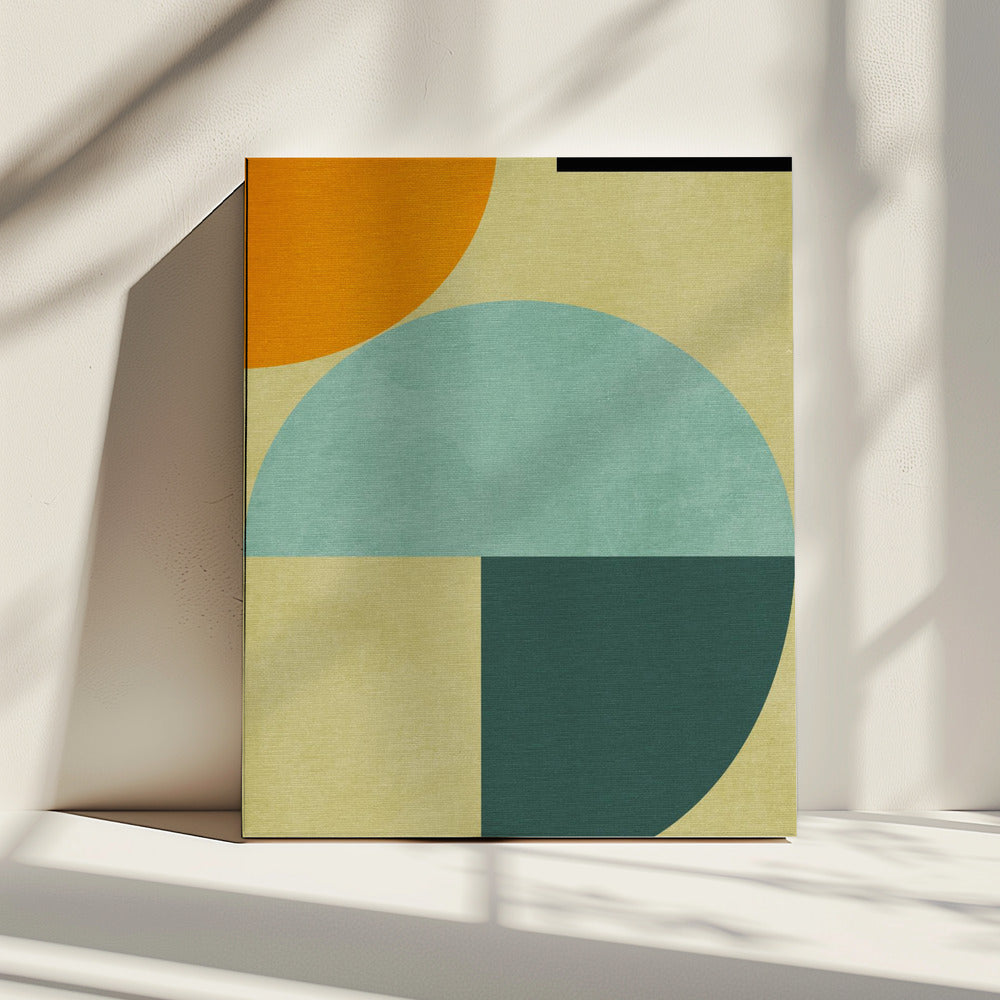 Regenboog Plus Vormen3 | Canvas