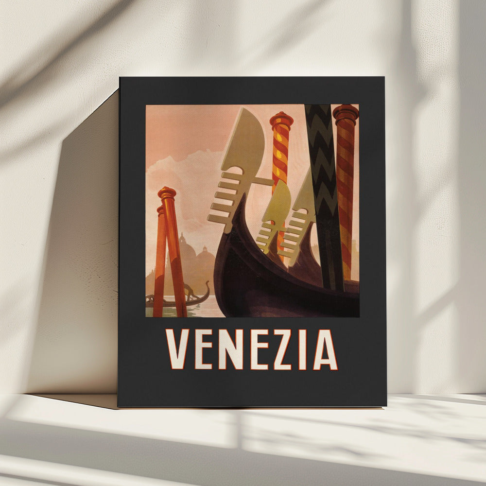 Venezia Poster Donker | Canvas