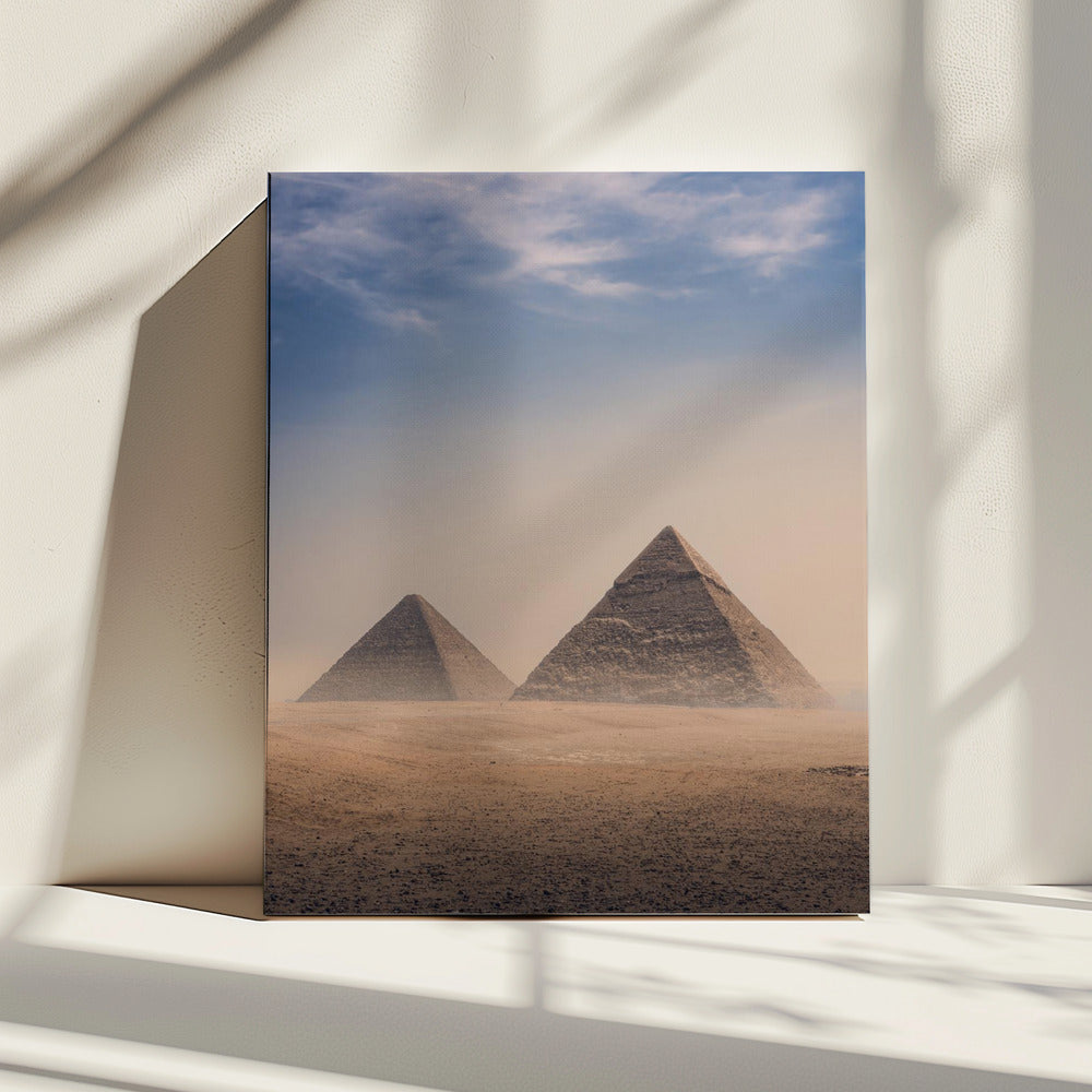 Grote piramides van Gizeh, Caïro, Egypte | Canvas