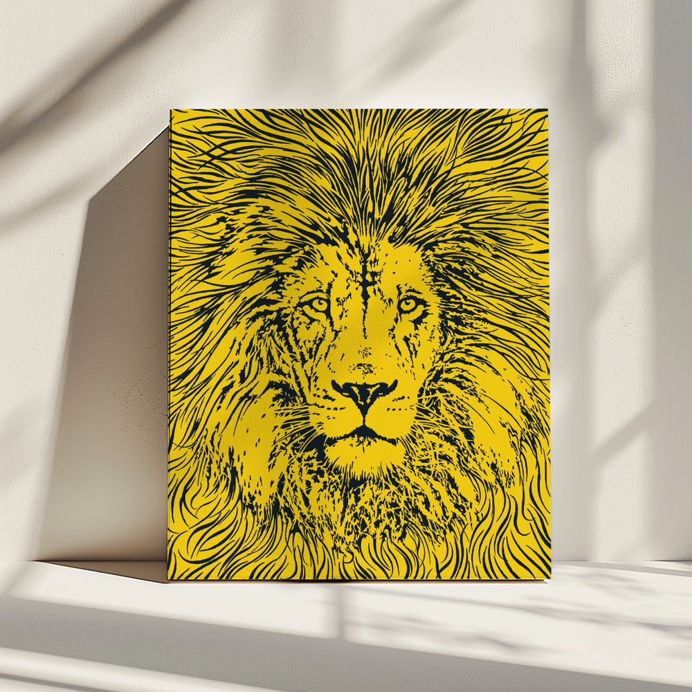 Leeuwenportret – Koning der Dieren | Canvas