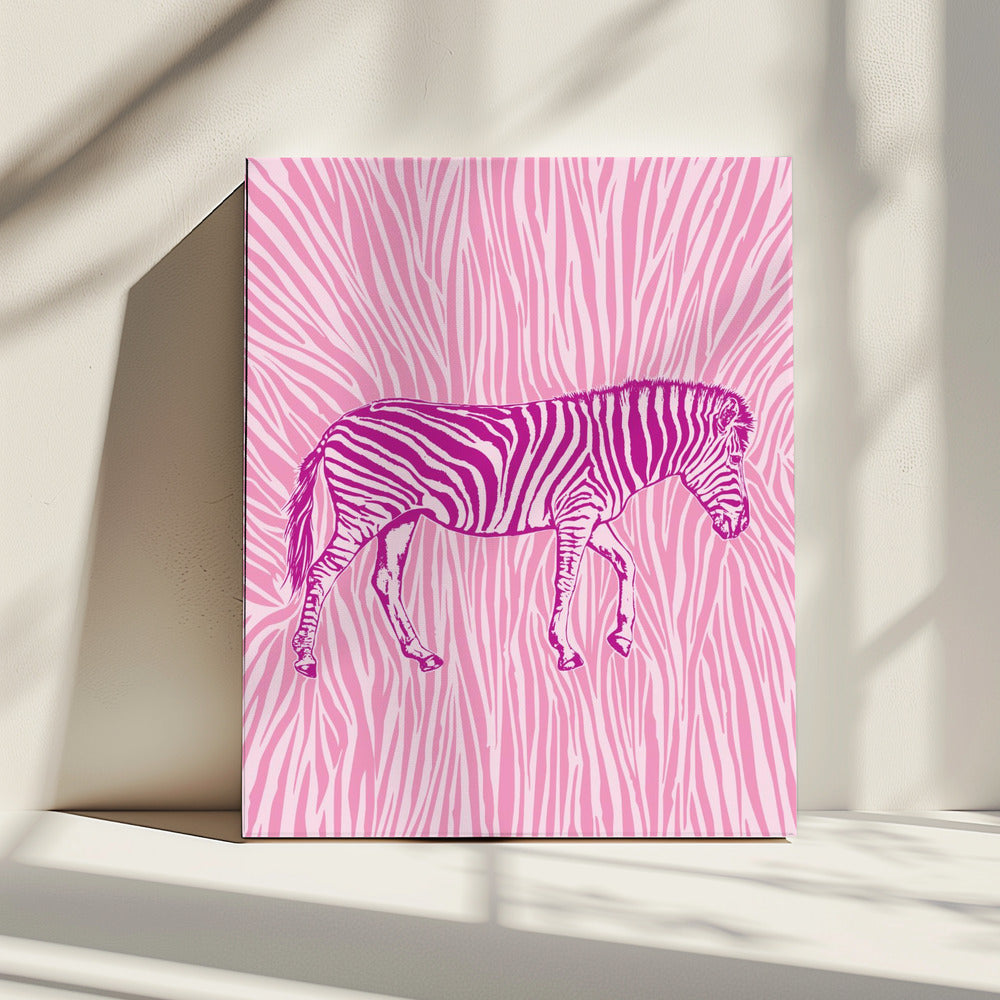 Afrikaanse zebra in opvallende camouflage | Canvas