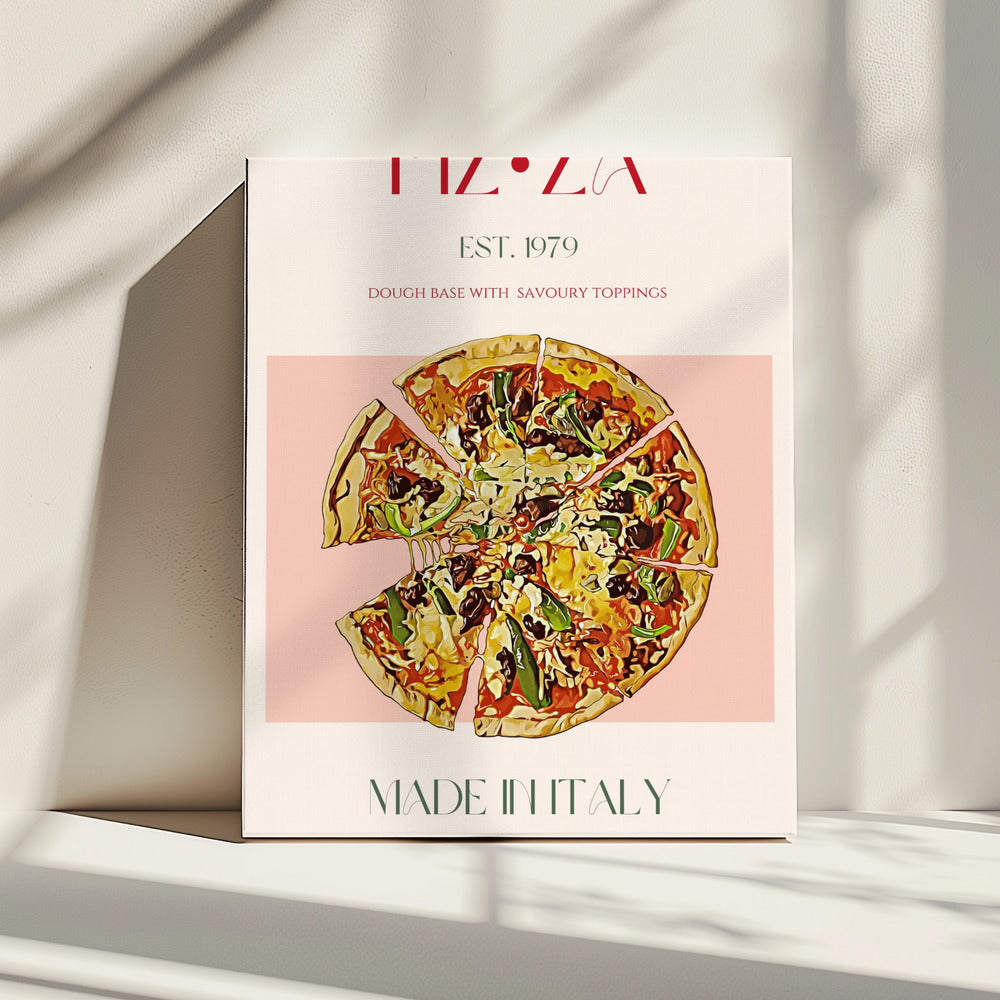 Stuk Italiaanse pizza | Canvas