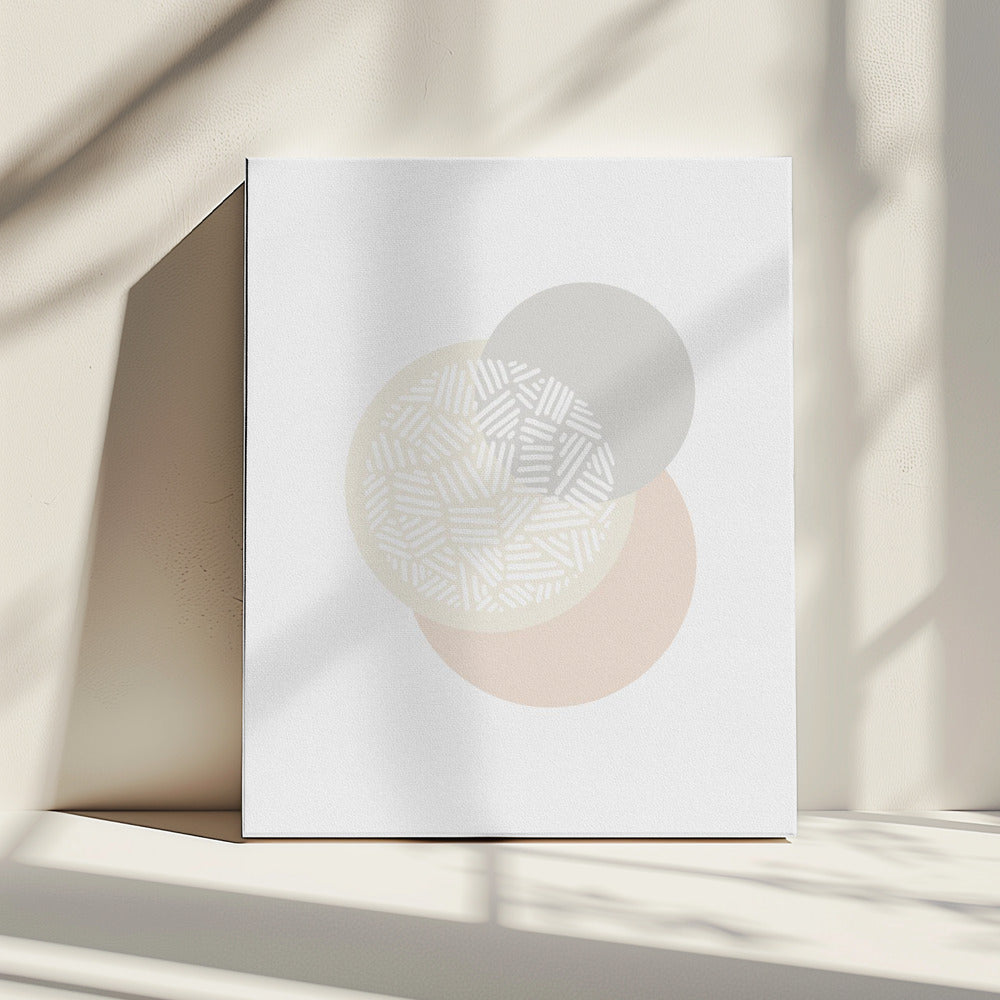 Geometrische gedempte kleuren IV | Canvas