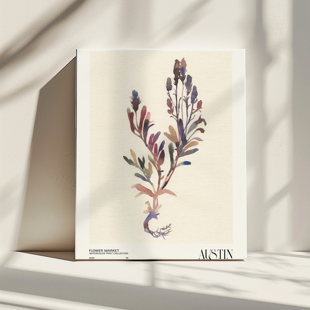 Collectie aquarelprints. Bloemenmarkt - Austin | Canvas