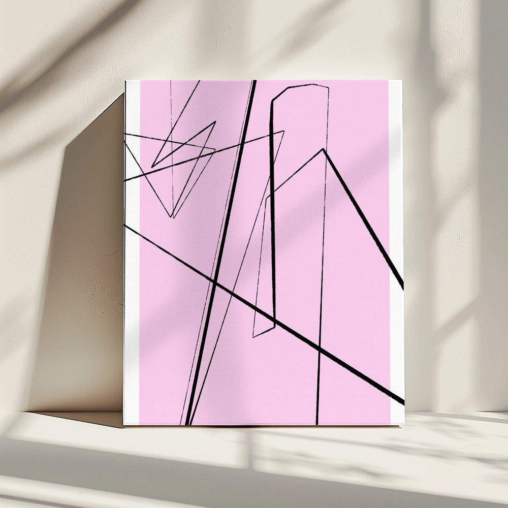 Abstract lijnenspel | Canvas