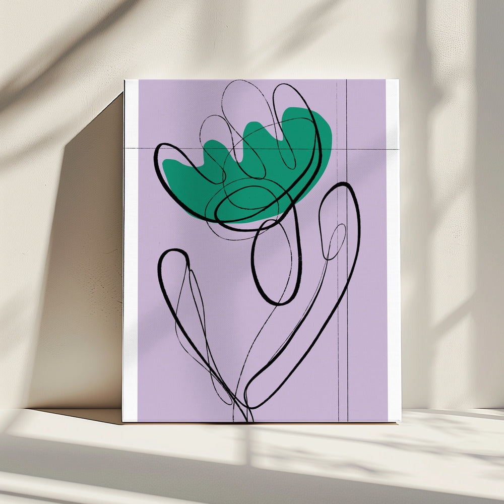 Vloeiende bloemblaadjes | Canvas