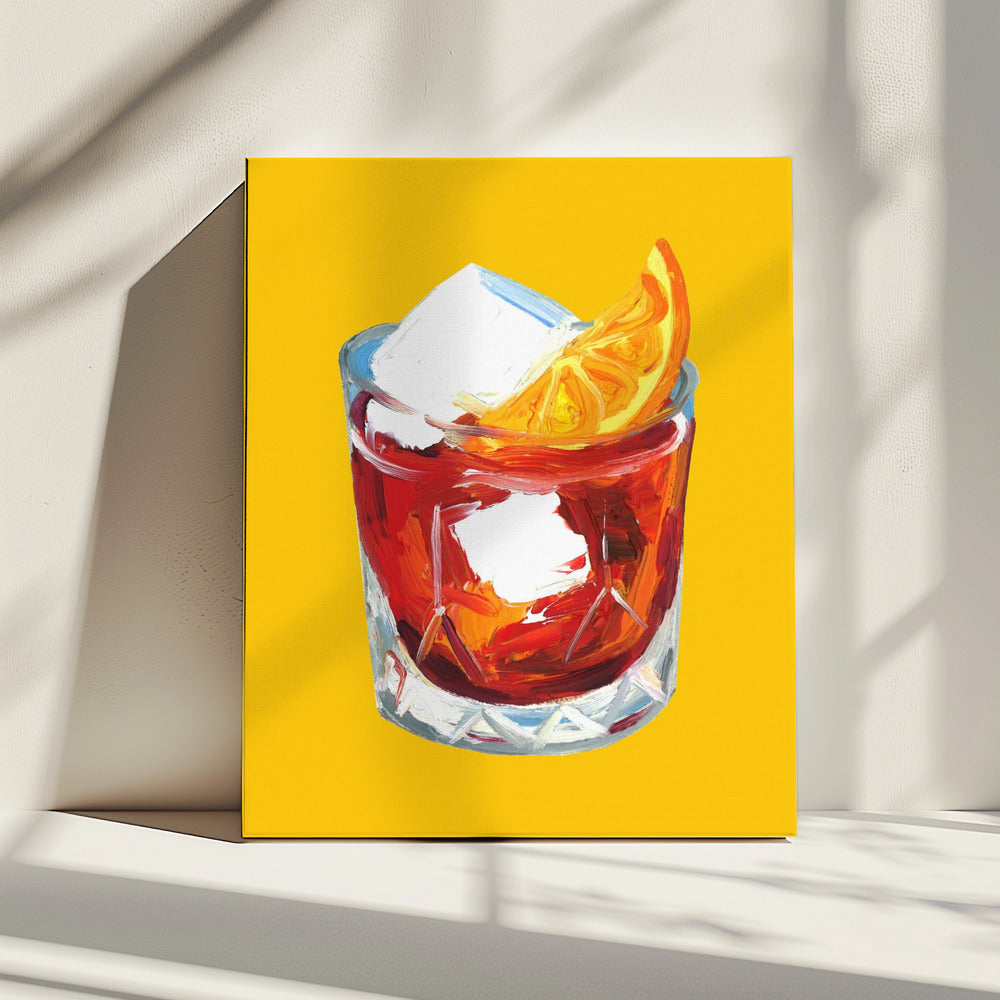 Negroni Sunshine Geel | Canvas