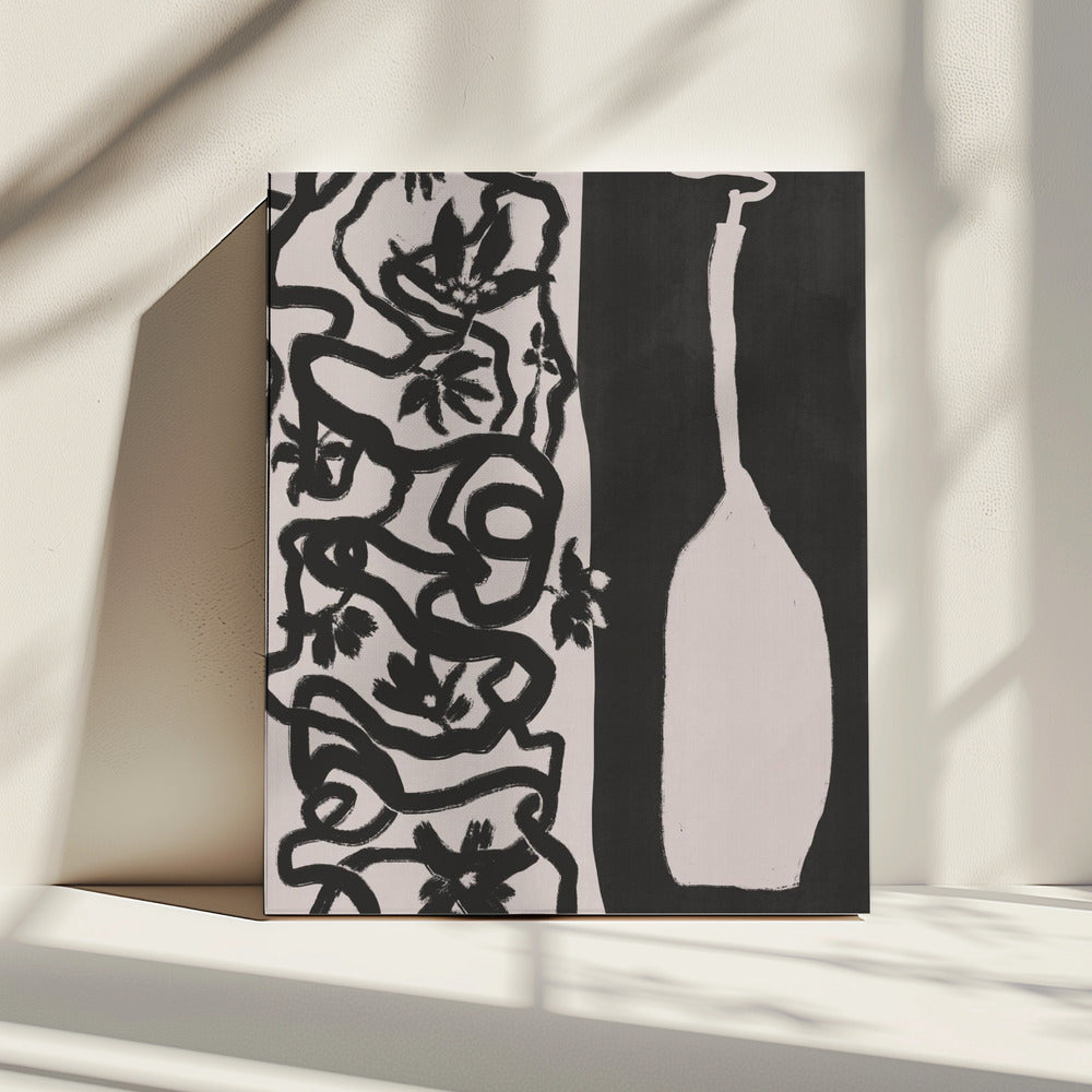Wijnstok en vaas | Canvas