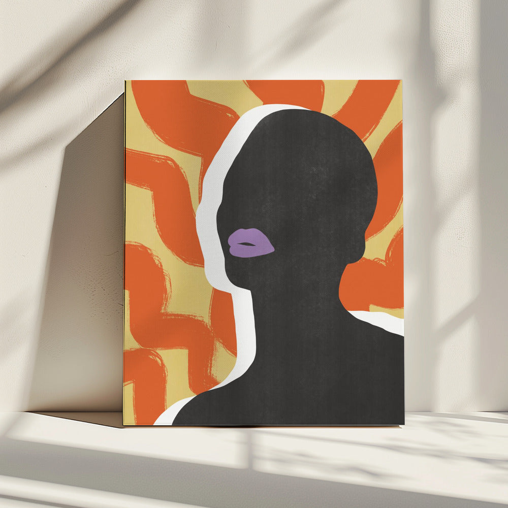 Anoniem portret in de zon | Canvas
