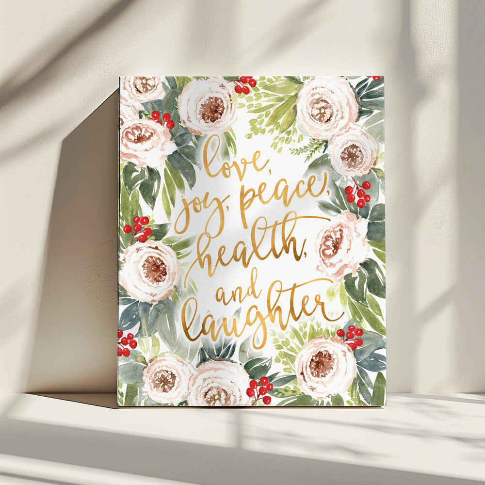Vakantiewensen met rozen en bessen | Canvas
