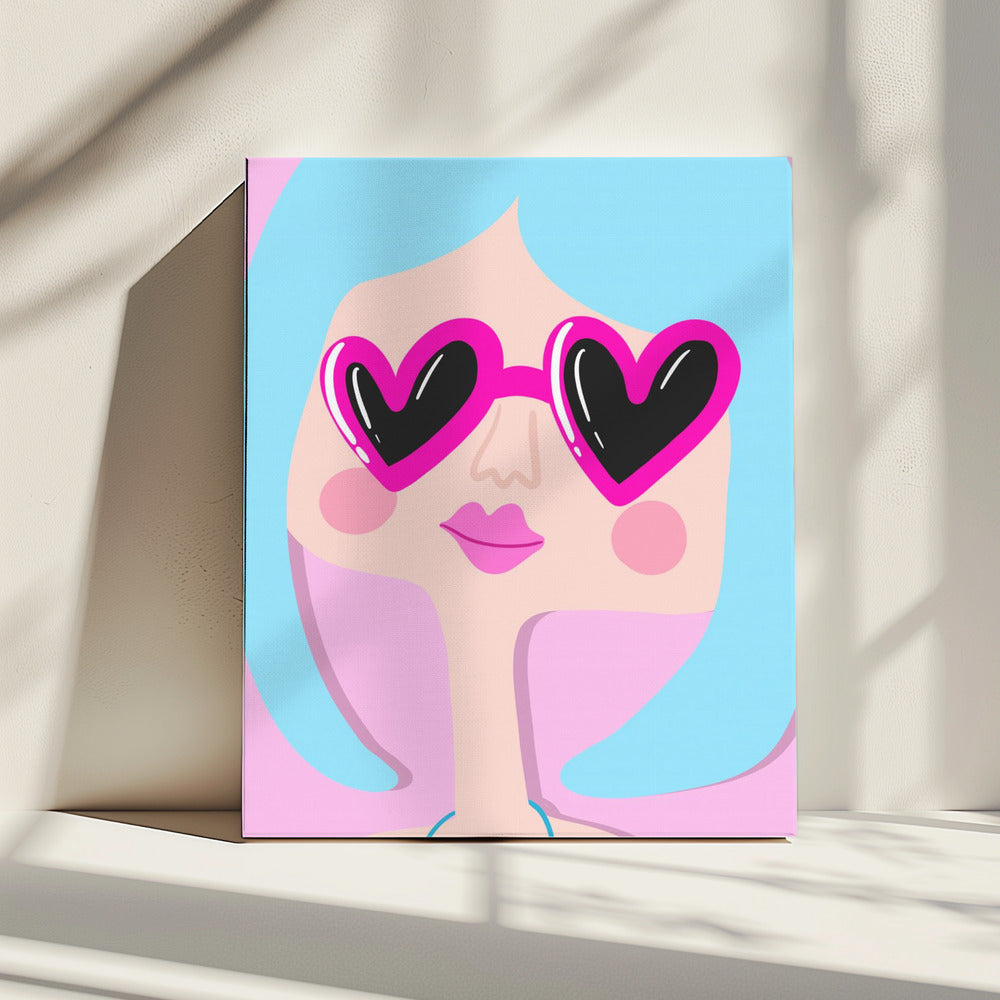 Hartschaduw Glimlach | Canvas