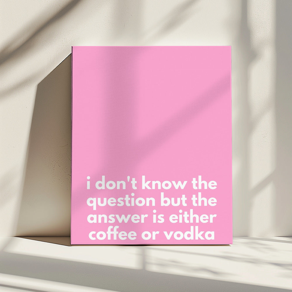 Keuzes op roze | Canvas