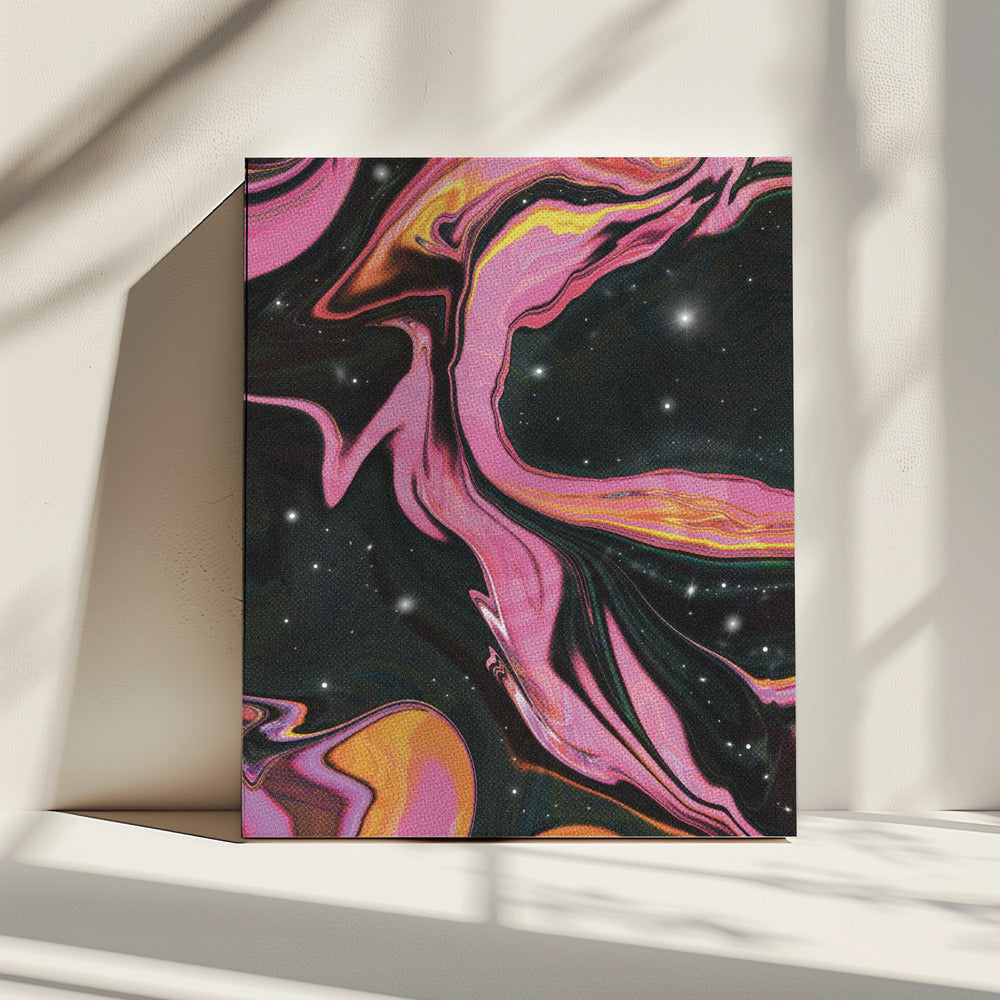 Roze wervelnevel | Canvas