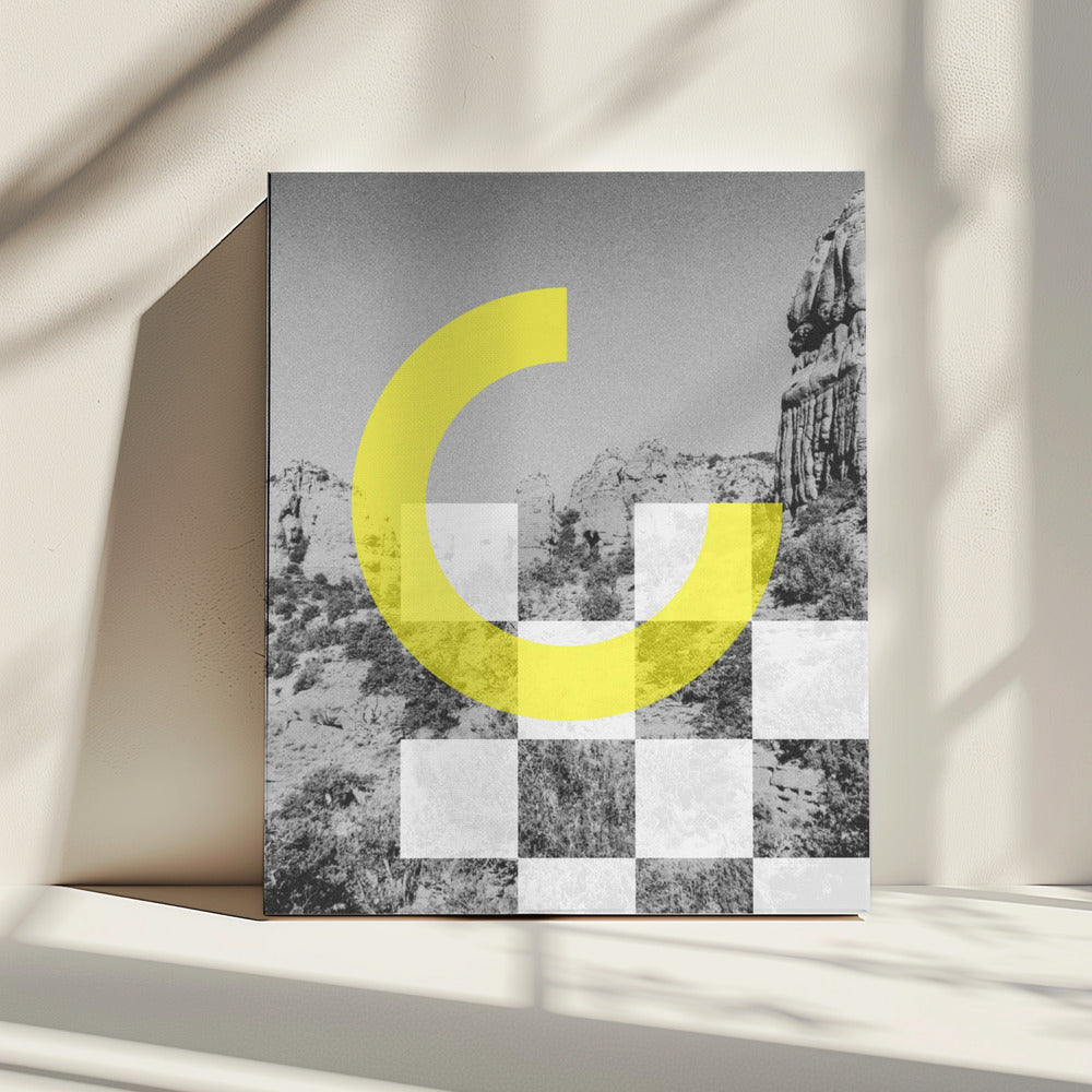 Woestijngeometrie | Canvas
