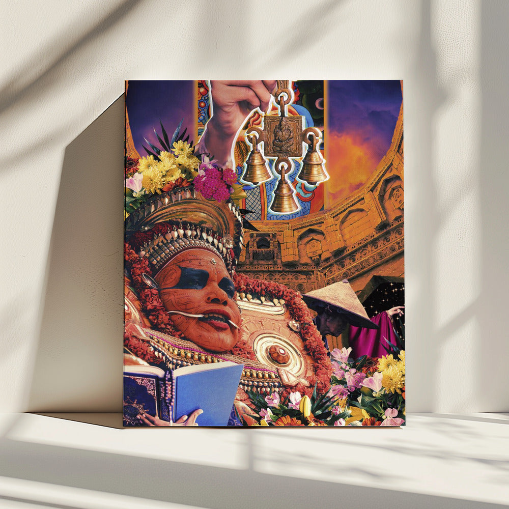 Retro Fantasy Cultuur Collage | Canvas