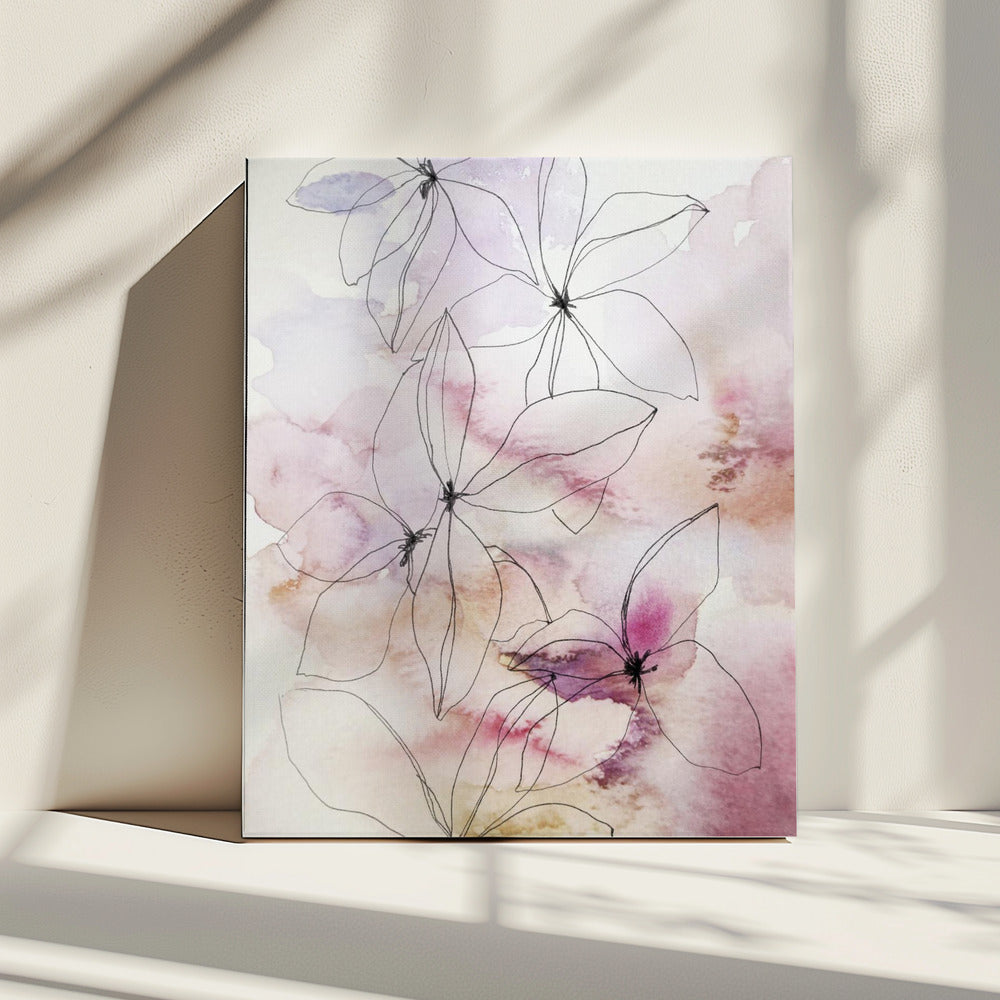 Fluisterblaadjes I | Canvas
