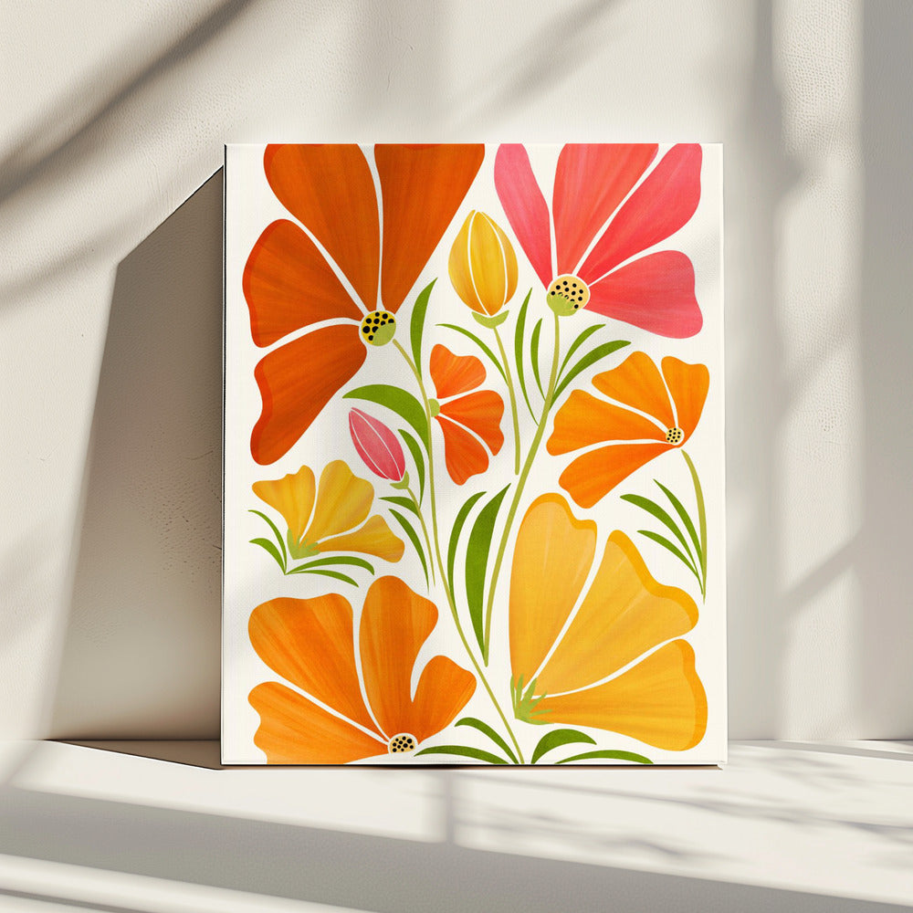 Lentebloemen | Canvas