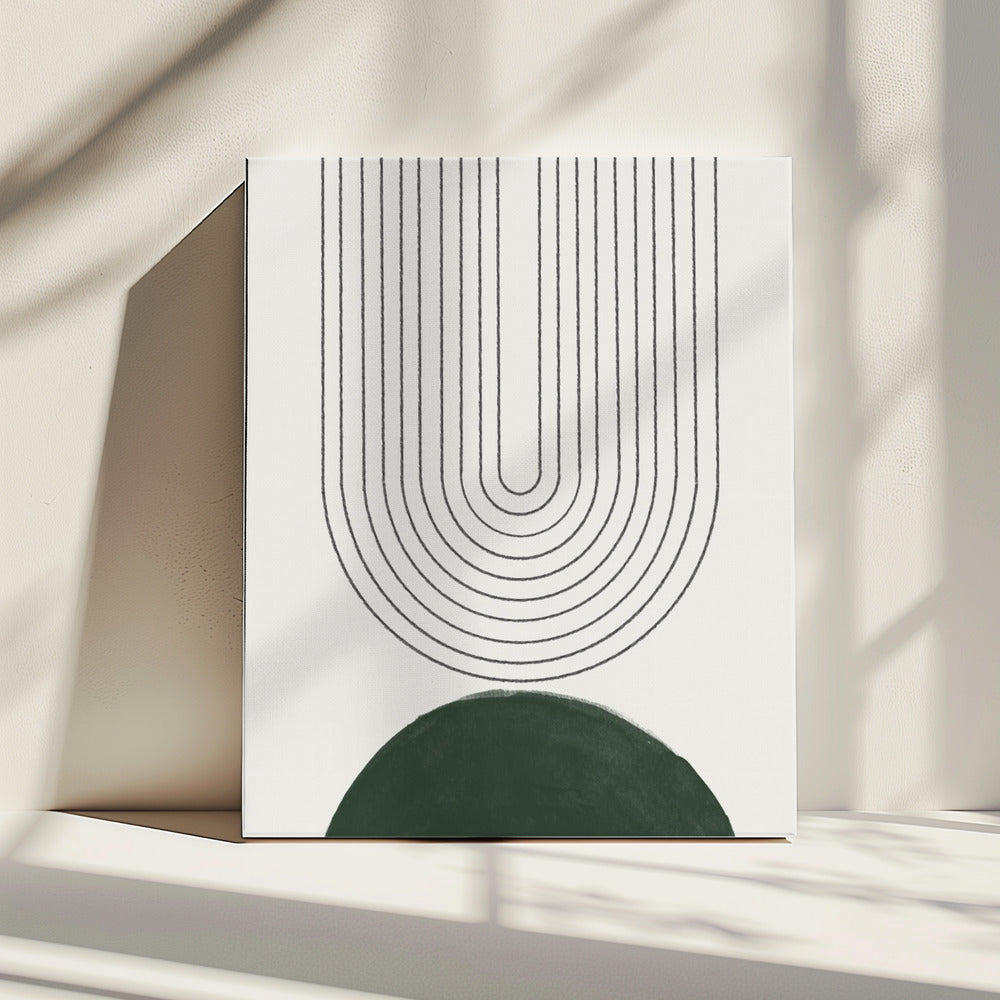 Groen Mid Century Modern nr. 5 | Canvas