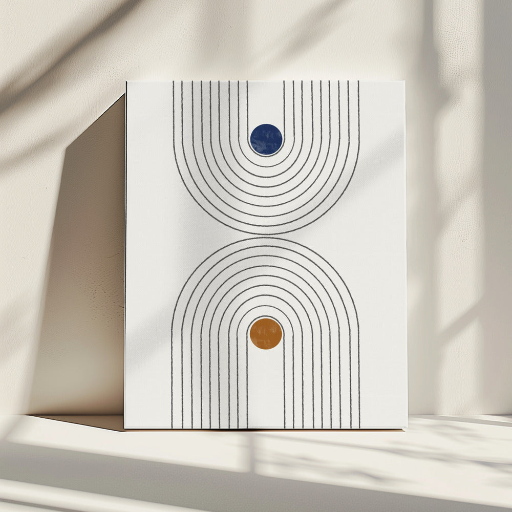 Gebogen paden | Canvas