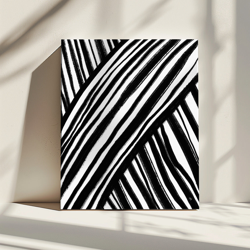 Het pad van Zebra | Canvas