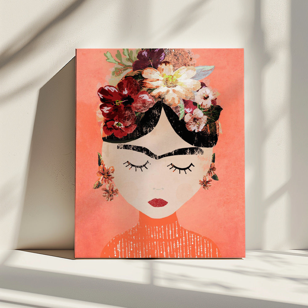 Frida (Perzik) | Canvas