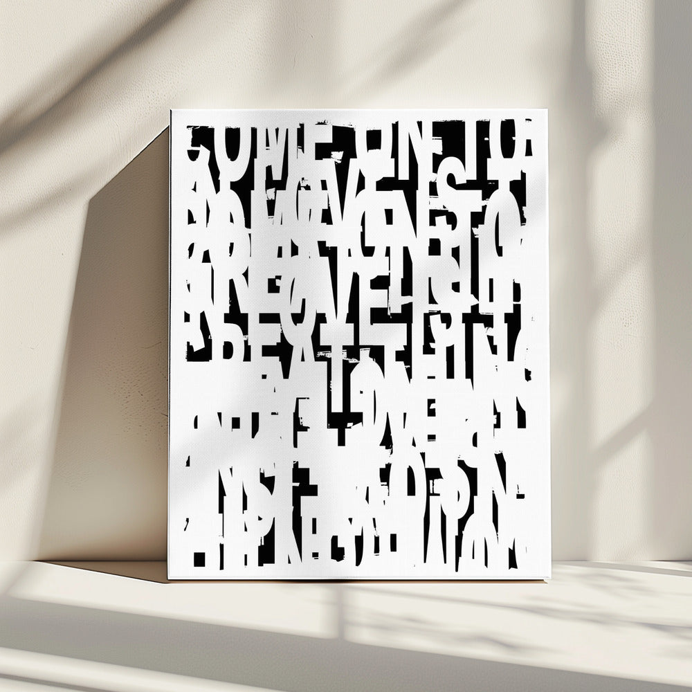 Typografie nr. 1 | Canvas