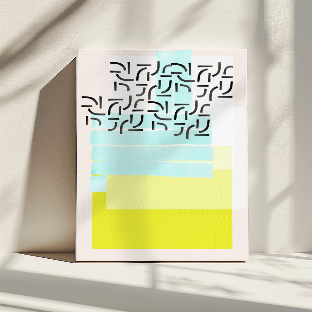 Pastelpatrooncollage 3 | Canvas